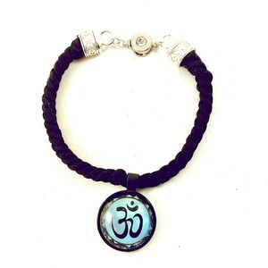 Blue Ohm Twisted Textile Bracelet